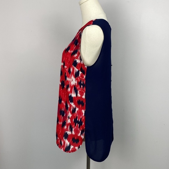 🌸 Willi Smith Crew Neck Sleeveless Blouse - Picture 2 of 10